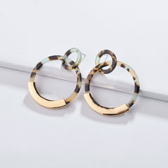 Candyshell Acrylic Round Dangle Earrings