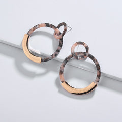 Candyshell Acrylic Round Dangle Earrings