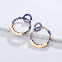 Candyshell Acrylic Round Dangle Earrings