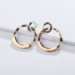 Candyshell Acrylic Round Dangle Earrings