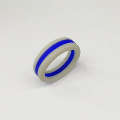 Men's 8mm Two Tone Silicone Ring