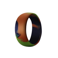 Men's 8mm Camouflage Silicone Ring