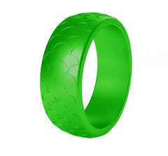 Men's 8.7mm Fish Scale Silicone Ring