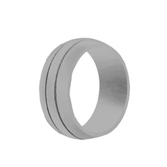 Unisex 8.5mm Double Groove Silicone Ring