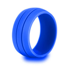 Unisex 8.5mm Double Groove Silicone Ring