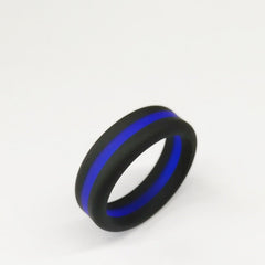 Men's 8mm Two Tone Silicone Ring