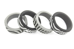 Men's 8mm Monocrome Silicone Ring