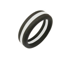 Men's 8mm Two Tone Silicone Ring