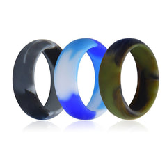 Men's 8mm Camouflage Silicone Ring