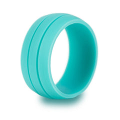 Unisex 8.5mm Double Groove Silicone Ring