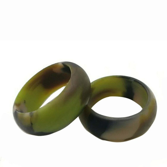 Men's 8mm Camouflage Silicone Ring