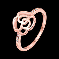 Women's Bijoux Rose Zinc CZ Ring