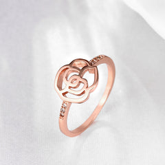 Women's Bijoux Rose Zinc CZ Ring