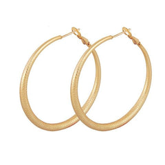 Women's Classic Gold Plated Hook Earrings