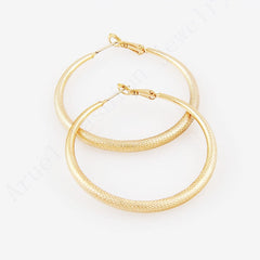 Women's Classic Gold Plated Hook Earrings