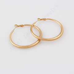 Women's Classic Gold Plated Hook Earrings