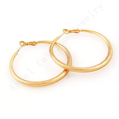 Women's Classic Gold Plated Hook Earrings