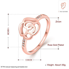 Women's Bijoux Rose Zinc CZ Ring