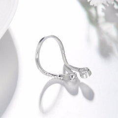 Women's Adjustable Water Drop CZ Ring