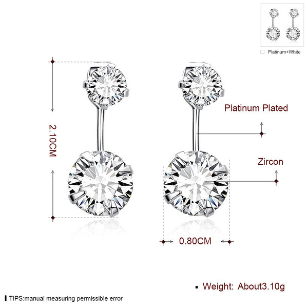 Women's CZ 'Forever' Austrian Crystal Drop Earrings