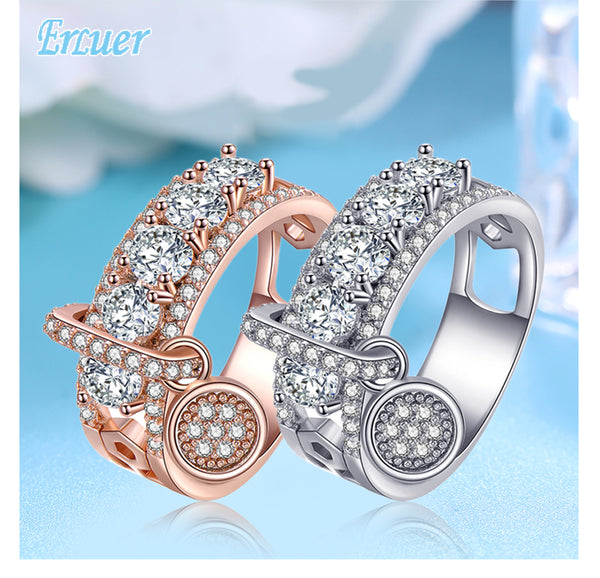 Women's Metal Fashion Gemstone Ring