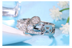 Women's Metal Fashion Gemstone Ring