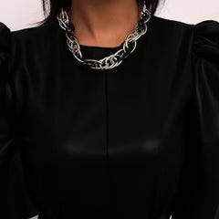 Women's Gothic Big Chunky Chain Metal Necklace