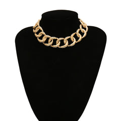 Women's Link Chain Chunky Choker Necklace