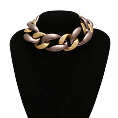 Women's Exaggerated Super Chunk Collar Statement Necklace