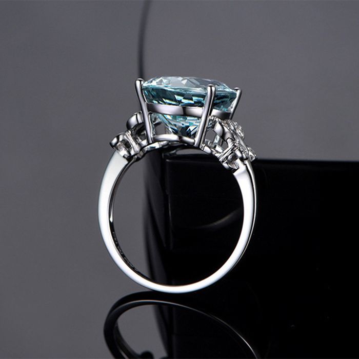 Women's Butterfly Austrian Crystal CZ Zinc Ring