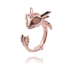 Women's Baby Dragon Copper Ring