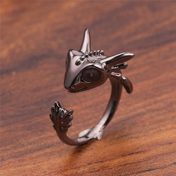 Women's Baby Dragon Copper Ring