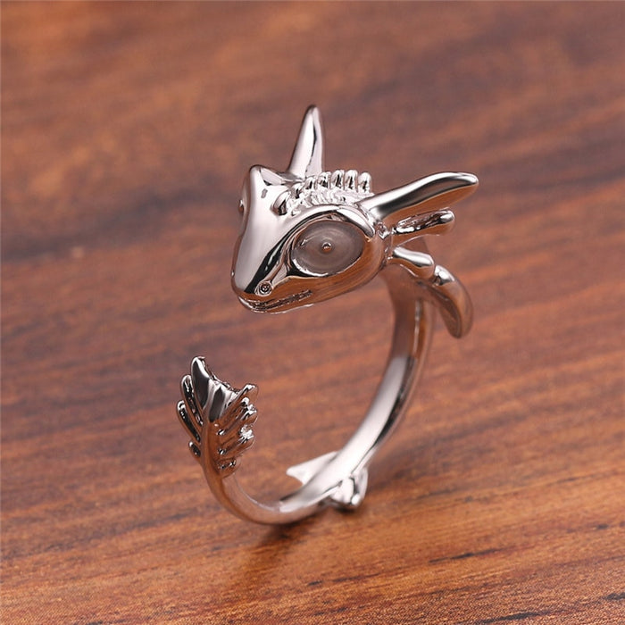 Women's Baby Dragon Copper Ring