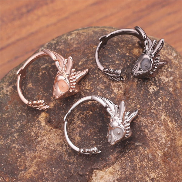 Women's Baby Dragon Copper Ring