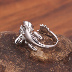 Women's Baby Dragon Copper Ring