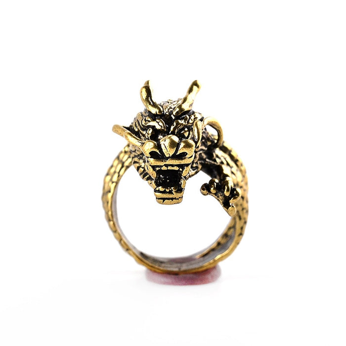 Women's Copper Lung Dragon Ring