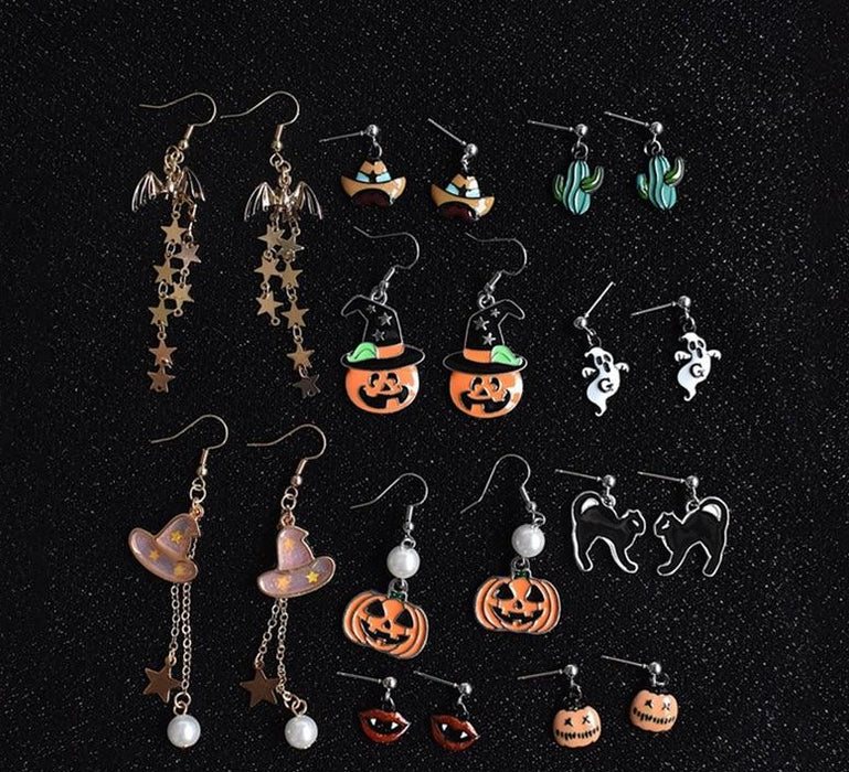 Women's Halloween Spooky Ghost Post Earrings