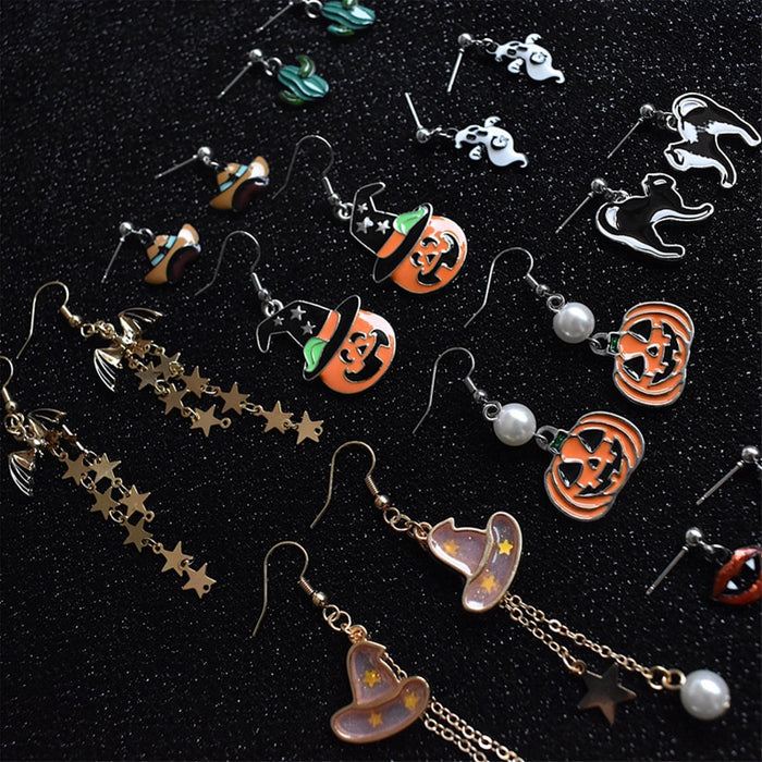 Women's Halloween Spooky Ghost Post Earrings