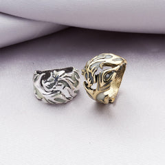 Women's Copper and CZ Infinite Dragon Ring