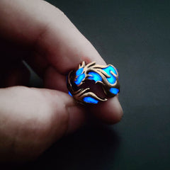 Women's Copper and CZ Infinite Dragon Ring