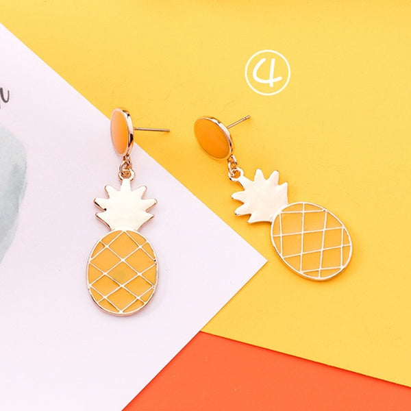 Acrylic Pineapple Drop Earrings