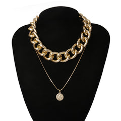 Women's Hip Hop Cuban Big Chunk Chain Necklace