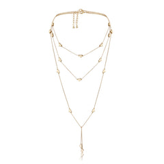 Women's Vintage Layered Star Tassel Necklace