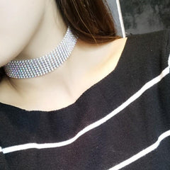 Women's Rhinestone Stretch Choker