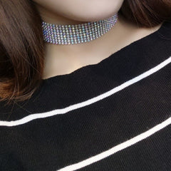 Women's Rhinestone Stretch Choker