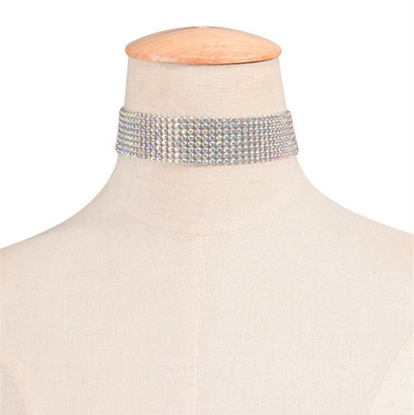 Women's Rhinestone Stretch Choker