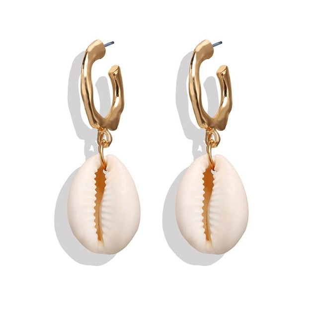 Women's Seashell 6 Piece Set Drop | Post Earrings