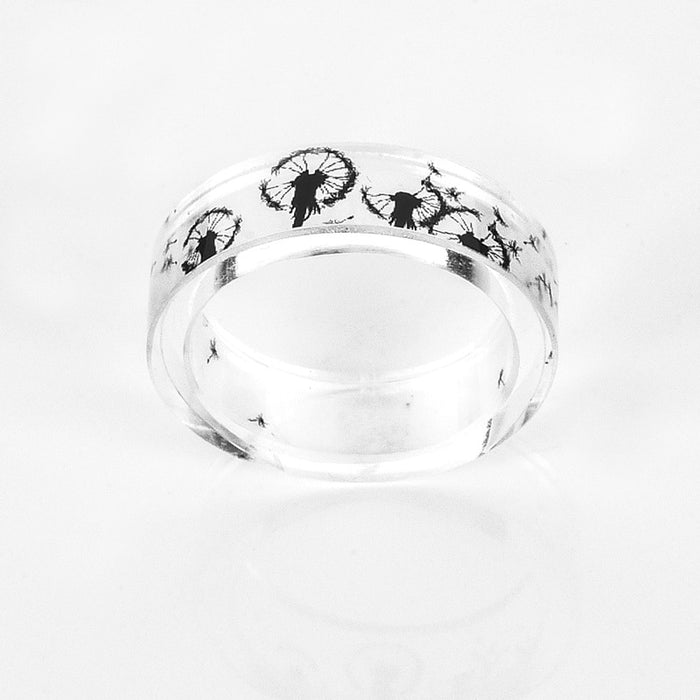 Women's 6.5mm 'Monochromatic Life' Acetate Acrylic Ring