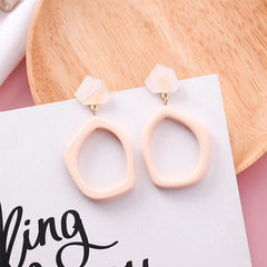 Women's Oblong Geometric Acrylic Drop Earrings