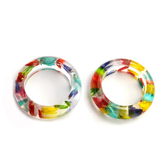 Women's 6.5mm 'Tulips' Rounded Acetate Acrylic Ring